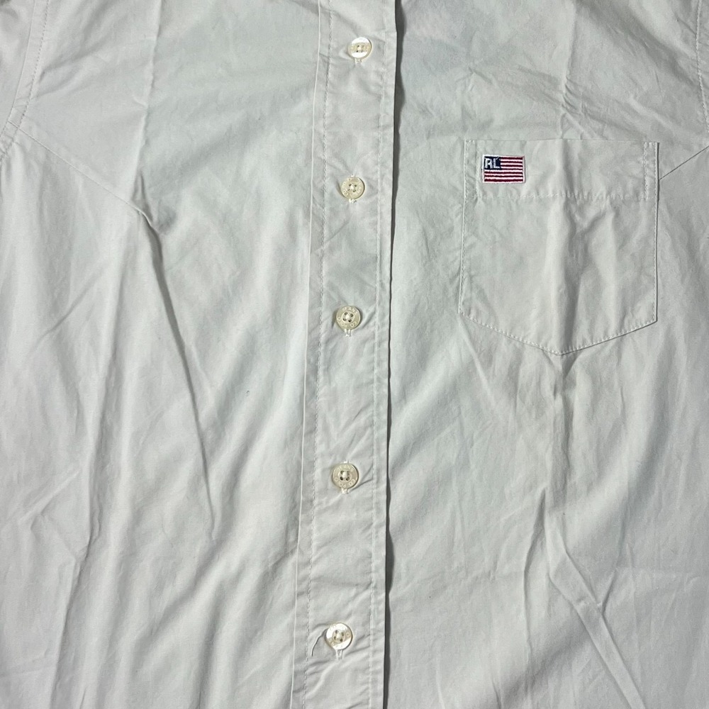 Polo Ralph Lauren Women's Cream Button-Front Shirt Dress - Picture 4 of 16